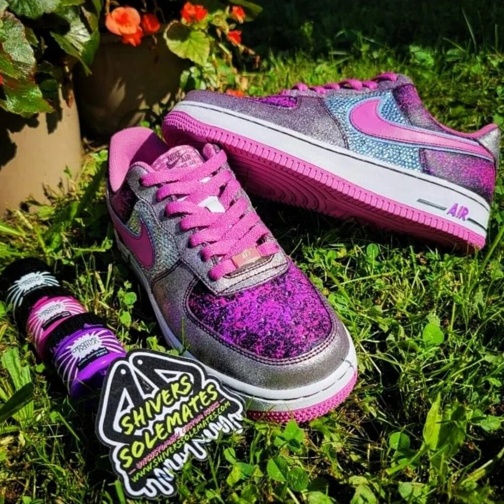 Custom Bling Splatter | Retro Nike AF1 | Low - Picture 2 of 9